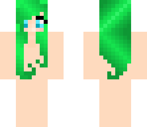 green haired skin base