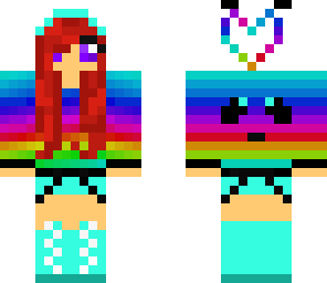 cute rainbow panda girl