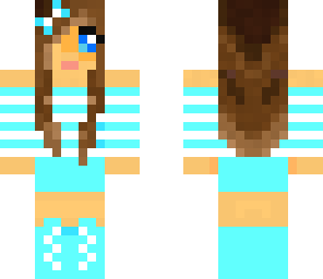 girl inblue stripes 