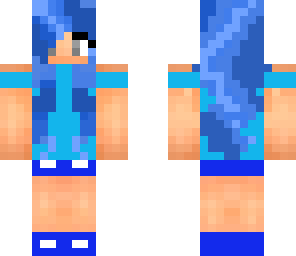 blue cute girl