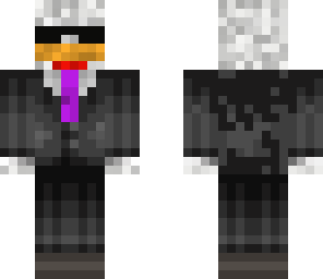 purple tie chicken no eyes