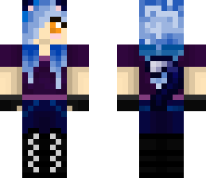 blue cat girl
