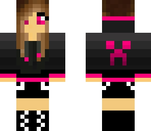 pink red creeper girl
