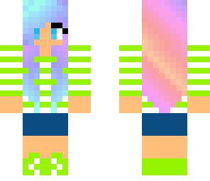 neon hair gal