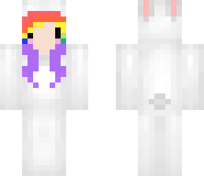 rainbow haired bunny