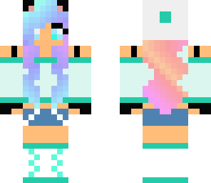cute cyan panda