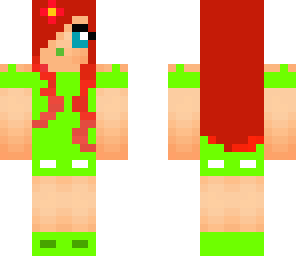 green girl read