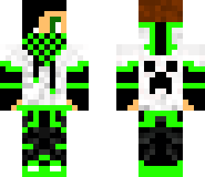cool creeper kid green