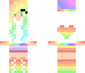 edited rainbow girl