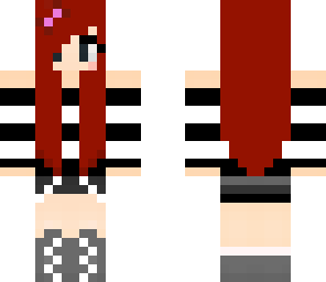red haired bow girl