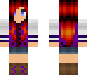 high school girl dark purple