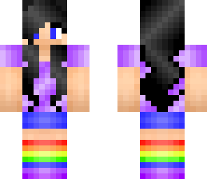 girl with rainbow socks