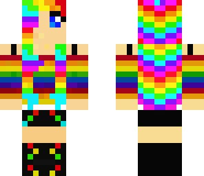 rainbow headphone girl