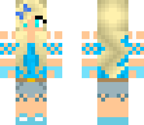 blue girl