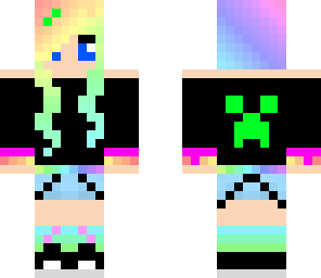 rainbow creeper girl