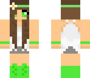 green grass girl