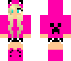 pink creeper hoodie girl