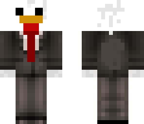 chiken man in a suit