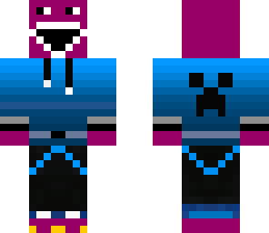barney creeper hoodie without hood