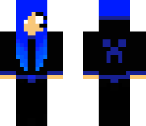 blue gamer girl