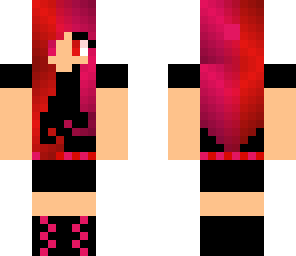 pink and red girl with beanie