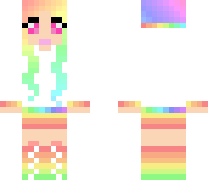 cute rainbow girl