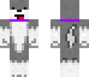 derpy dog with purple coler