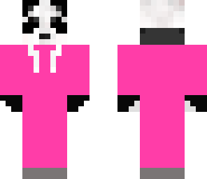 panda in pink suit