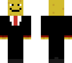 potato in a suit