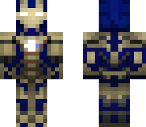 blue iron man mk 42