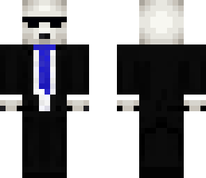 polar bear in a suit