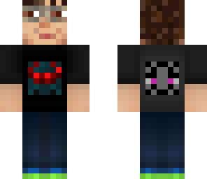 zevatronic cave spider enderman tee