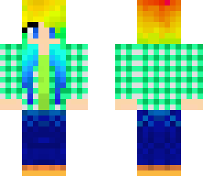 rainbow mint girl