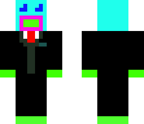 neon derp with a suit