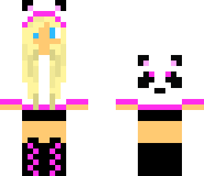 blond panda girl