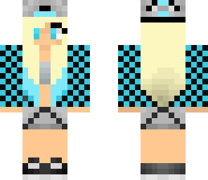 blue skater girl
