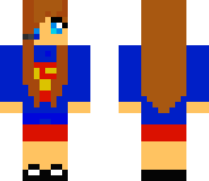 girl with superman logo