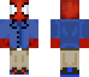 spidey in a button down shirt