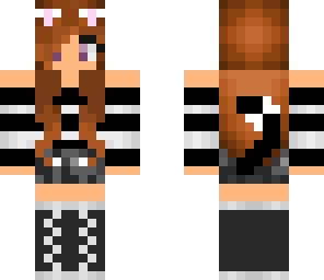 cat girl with purple eyes