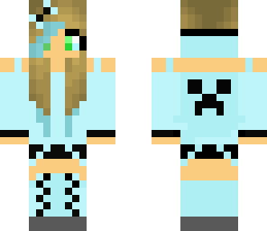 creeper girl baby blue