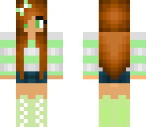 green striped girl 