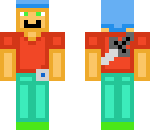 pixel macman blue dye with salt sword