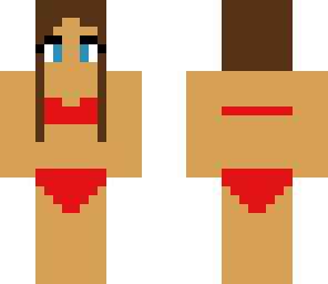 red bikini