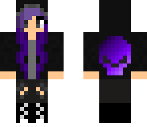 lilac emo girl
