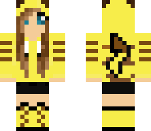 pikachu girl with blue eyes