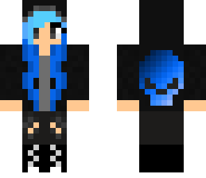 blue emo girl