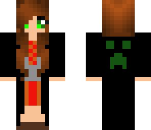 gryffindor girl with creeper face on cloak