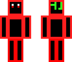 red outlined skin