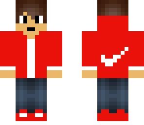 red nike guy