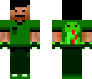 green shirt frog skin